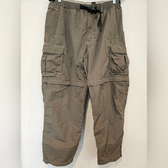 REI Men's Size Large 28" Length Nylon Convertible Hiking Outdoors Pants UPF 50 - Picture 1 of 10